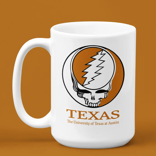 Grateful Dead - University of Texas Stealie 15 Ounce Coffee Mug - StealieShop